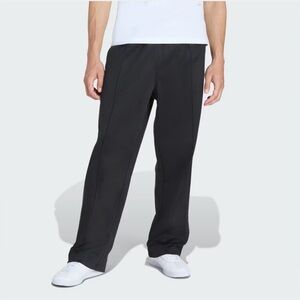 Adidas Men's Black Straight-Leg Baggy Track Pants M